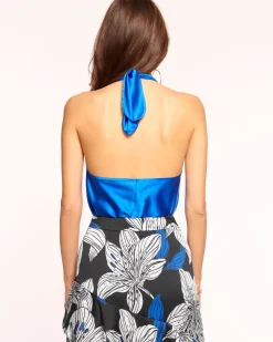 Ramy Brook Harriet Silk Halter Tank Top Fashion