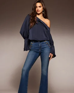 Ramy Brook Helena High-Rise Flare Jean Fashion