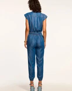 Ramy Brook Hoss Relaxed Jumpsuit Chambray Clearance