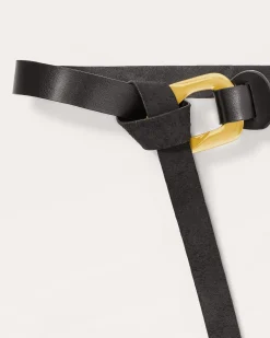 Ramy Brook Ines Leather Tie Belt Discount