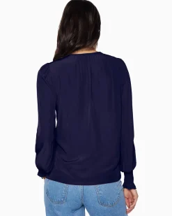 Ramy Brook Isla Puff Sleeve Blouse Sandstone Outlet