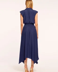 Ramy Brook Ivy Belted Midi Dress Springnavy Sale