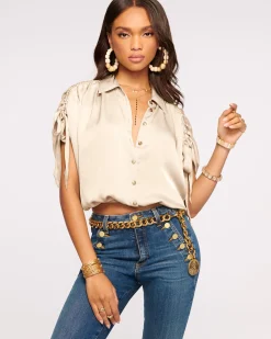 Ramy Brook Jacinta Button Down Top Best