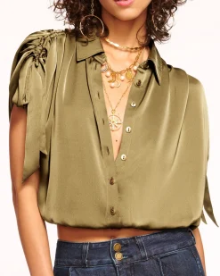 Ramy Brook Jacinta Button Down Top Best