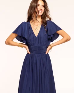 Ramy Brook Joanie Short Sleeve Maxi Dress Hot