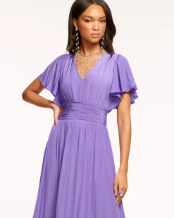 Ramy Brook Joanie Short Sleeve Maxi Dress Hot