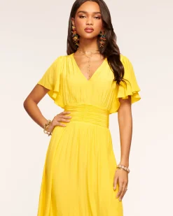 Ramy Brook Joanie Short Sleeve Maxi Dress Hot
