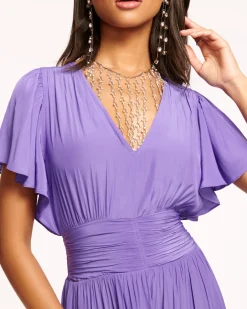 Ramy Brook Joanie Short Sleeve Maxi Dress Hot