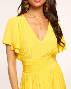 Ramy Brook Joanie Short Sleeve Maxi Dress Hot