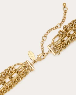 Ramy Brook Karissa Layered Choker Necklace Gold Fashion