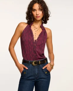 Ramy Brook Kat Button Down Tank Top Pinotpython Online