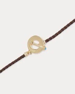 Ramy Brook Kenna Choker Charm Necklace Brown Clearance
