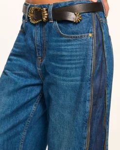 Ramy Brook Kianna Low-Rise Zipper Jean Mediumwash Sale