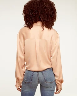 Ramy Brook Kolby Oversized Button Down Blouse Outlet