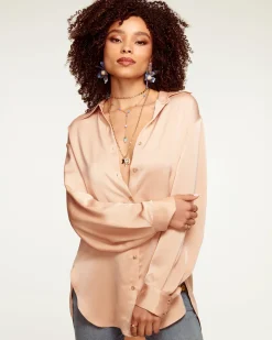 Ramy Brook Kolby Oversized Button Down Blouse Outlet