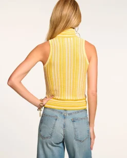 Ramy Brook Leonie Sleeveless Knit Turtleneck Fashion