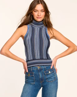 Ramy Brook Leonie Sleeveless Knit Turtleneck Fashion