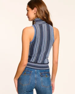 Ramy Brook Leonie Sleeveless Knit Turtleneck Fashion
