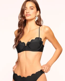 Ramy Brook Leyla Scalloped Underwire Bikini Top Perfectpink Hot