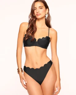 Ramy Brook Leyla Scalloped Underwire Bikini Top Perfectpink Hot