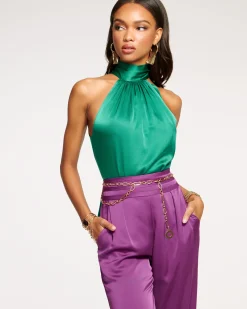 Ramy Brook Lori Silk High Neck Tank Top Online