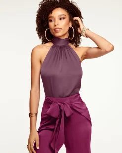 Ramy Brook Lori Silk High Neck Tank Top Online