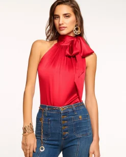 Ramy Brook Lori Silk High Neck Tank Top Online