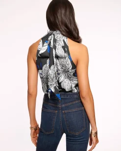 Ramy Brook Lori Silk High Neck Tank Top Online