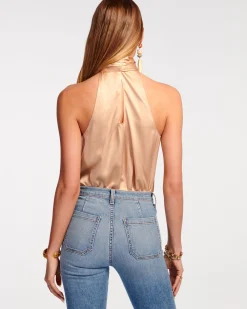 Ramy Brook Lori Silk High Neck Tank Top Online