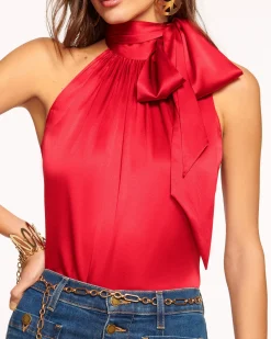 Ramy Brook Lori Silk High Neck Tank Top Online