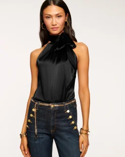 Ramy Brook Lori Silk High Neck Tank Top Online