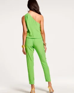 Ramy Brook Lulu One Shoulder Jumpsuit Navy Best