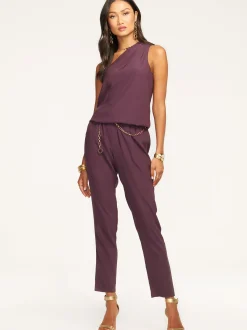 Ramy Brook Lulu One Shoulder Jumpsuit Navy Best