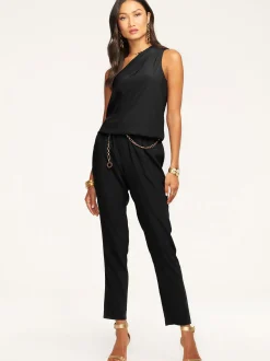 Ramy Brook Lulu One Shoulder Jumpsuit Navy Best