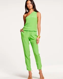 Ramy Brook Lulu One Shoulder Jumpsuit Navy Best