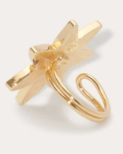 Ramy Brook Lunar Mirrored Ring Set Gold Clearance