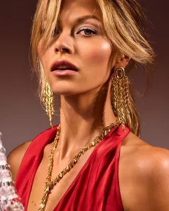 Ramy Brook Lysianne Statement Earrings Gold Online