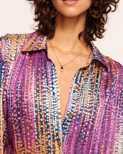 Ramy Brook Mandy Button Down Blouse Ravellodot Outlet