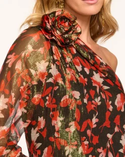 Ramy Brook Maylien Off-The-Shoulder Blouse Rubytwilight Fashion