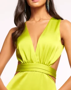 Ramy Brook Milan Open Back Gown Black Hot