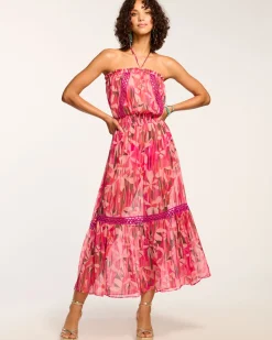 Ramy Brook Miranda Coverup Dress Pinkfloral Fashion
