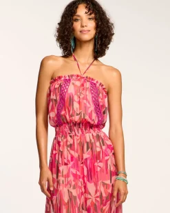 Ramy Brook Miranda Coverup Dress Pinkfloral Fashion