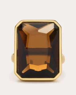 Ramy Brook Norika Cocktail Ring Smokeytopaz Clearance