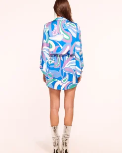 Ramy Brook Penny Bell Sleeve Mini Dress Clearance
