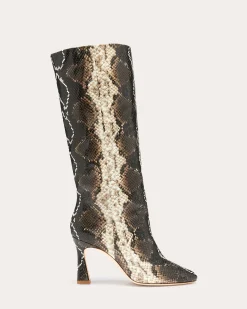 Ramy Brook Queen Heeled Snake Boots Hot