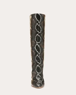 Ramy Brook Queen Heeled Snake Boots Hot