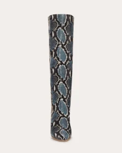 Ramy Brook Queen Heeled Snake Boots Hot