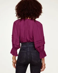 Ramy Brook Randi Puff Sleeve Top Hot