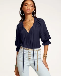 Ramy Brook Randi Puff Sleeve Top Hot
