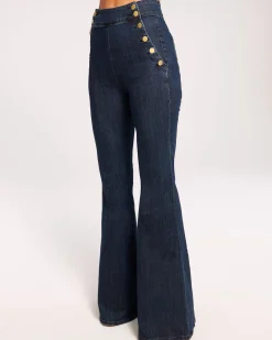 Ramy Brook Romee High Waisted Flare Jean Darkwash Discount